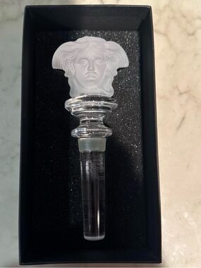 Rosenthal x Versace Medusa Lumiere Crystal Wine/Bottle Stopper